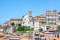 Old buildings in Porto city Portugal. Red roofs of historic area Royalty Free Stock Photo