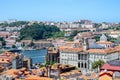 Old buildings in Porto city Portugal. Red roofs of historic area Royalty Free Stock Photo