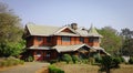 Old buildings in Pyin Oo Lwin, Myanmar Royalty Free Stock Photo