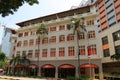 Old buildings, Singapore - April 10, 2016. Old buildings located