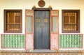 Old buildings Sino Portuguese style in Phuket town Thailand. arc Royalty Free Stock Photo