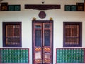 Old buildings Sino Portuguese style in Phuket town Thailand. Royalty Free Stock Photo