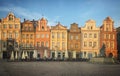 Old buildings on the Stary Rynek square in Pozna?, Poland, June 2019 Royalty Free Stock Photo