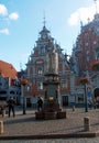 Old buildings in old town Vecriga in Riga Latvia