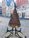 Old buildings in old town Vecriga in Riga Latvia