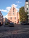 Old buildings in old town Vecriga in Riga Latvia