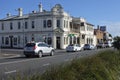 Old buildings and traffic in Devonport city Tasmania Australia