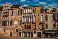 Old buildings in typical Venetian style at Venice Royalty Free Stock Photo