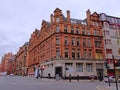 Old buildings in victorian style in the city of Manchester