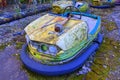 Old bumper car in Pripyat Royalty Free Stock Photo