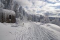 Old bunker at trail sleddog race Sedivacek's long