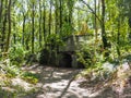 Old bunkers with underground passageways in the Fortress of Duffel