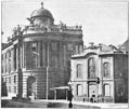 The old Burgtheater before 1888 in Vienna, Austria.