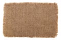 Old burlap canvas with lacerate Royalty Free Stock Photo