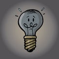 Old burned out light bulb Royalty Free Stock Photo