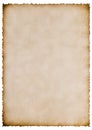 Old burnt paper sheet Royalty Free Stock Photo