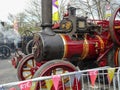 Old 1917 Burrell Steam Traction Engine Detail Royalty Free Stock Photo