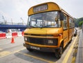 An old bus on street in Chinatown, Kuala Lumpur, Malaysia