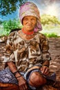 Bushman old woman Royalty Free Stock Photo