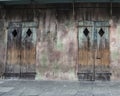 Old Business Doors in French Quarter of New Orleans Royalty Free Stock Photo