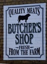 Old Butcher Shop Sign