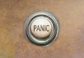 Old button - panic Royalty Free Stock Photo