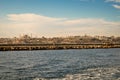 Old Byzantine and Ottoman capital historical peninsula, Istanbul Turkey historical peninsula looks Topkapi Palace, Hagia Sophia Royalty Free Stock Photo