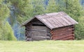 Old cabin in the Alps Royalty Free Stock Photo