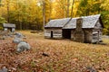 Old Cabin in Autumn Royalty Free Stock Photo