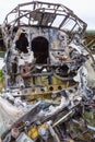 Old cabin crashed Russian plane.