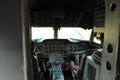 old cabine by airplane