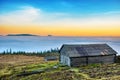 Old cabine in front of beautiful nature