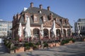 Old cafe house in Frankfurt city, Germany Royalty Free Stock Photo