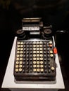 Old calculator antique cash register, adding machines or antique calculator in Museum Mandiri.