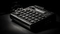 Old calculator balances finances in modern office generated by AI Royalty Free Stock Photo