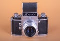Old German camera EXA. 1961 release Royalty Free Stock Photo