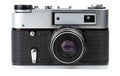 Old camera isolated on a white background Royalty Free Stock Photo