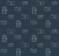 Old Cameras Seamless Pattern Royalty Free Stock Photo