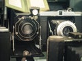 Old Cameras Vintage Collection Royalty Free Stock Photo