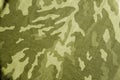 Old camouflage cloth with blur effect in yellow tone.