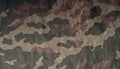 Old camouflage cloth pattern. Royalty Free Stock Photo