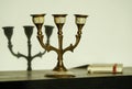 Old candle holder, decorative object used to support candles Royalty Free Stock Photo