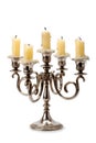 Old candlestick with candles Royalty Free Stock Photo