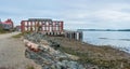 Old cannery on a sea shore