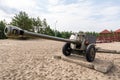 Old cannon at Bledowska Desert in Klucze Poland