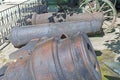 Old cannon on an exhibition Royalty Free Stock Photo