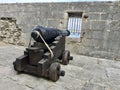 Old cannon in the fort UK