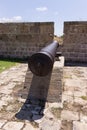 Old cannon on the fortress wall Royalty Free Stock Photo