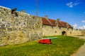 Old cannon at the historic Fort Ticonderoga in Upstate New York Royalty Free Stock Photo