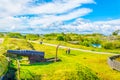 An old cannon on the Island Fortress of Suomenlinna near Helsinki, Finland...IMAGE